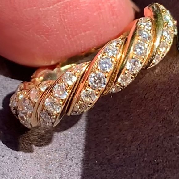 SOLD     David Yurman 18k Diamond Band - Picture 9 of 11